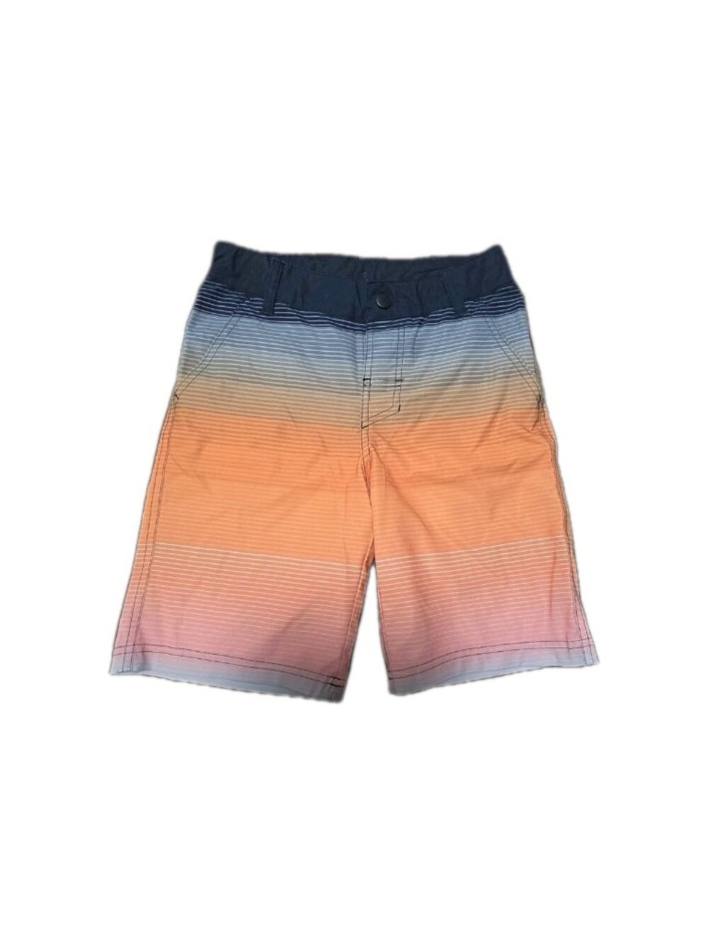 Art Class Kid's Orange Grey Ombre Swimsuit Size 12